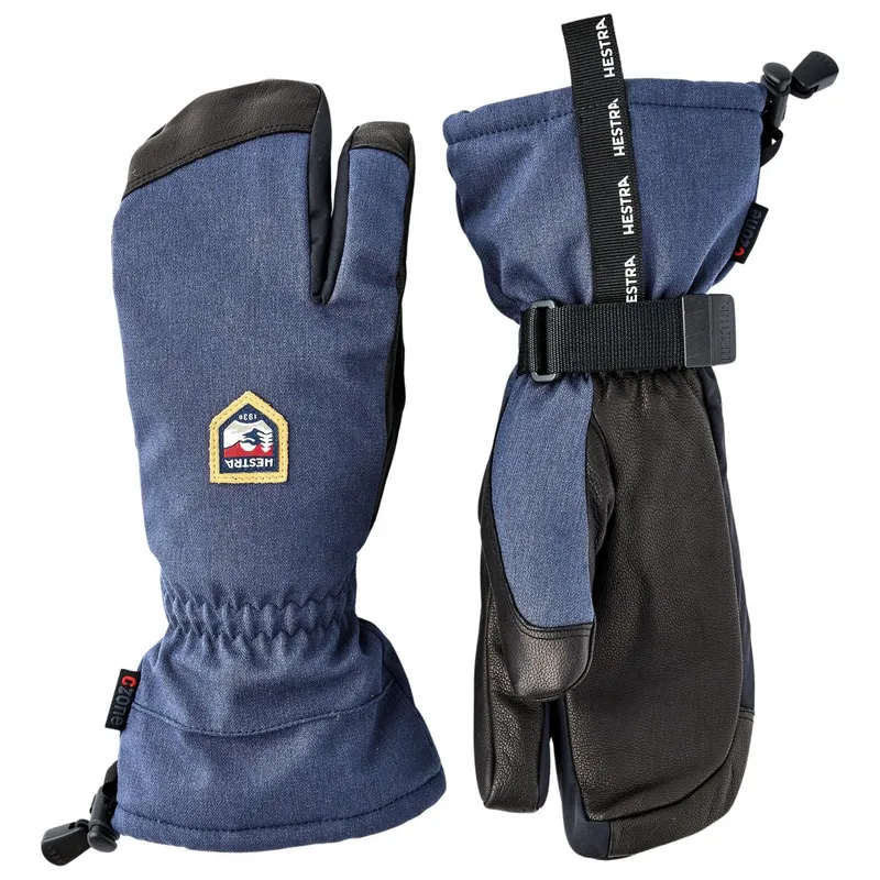 Hestra CZone Mountain, 3-finger Skidhandskar, Navy (#2381)