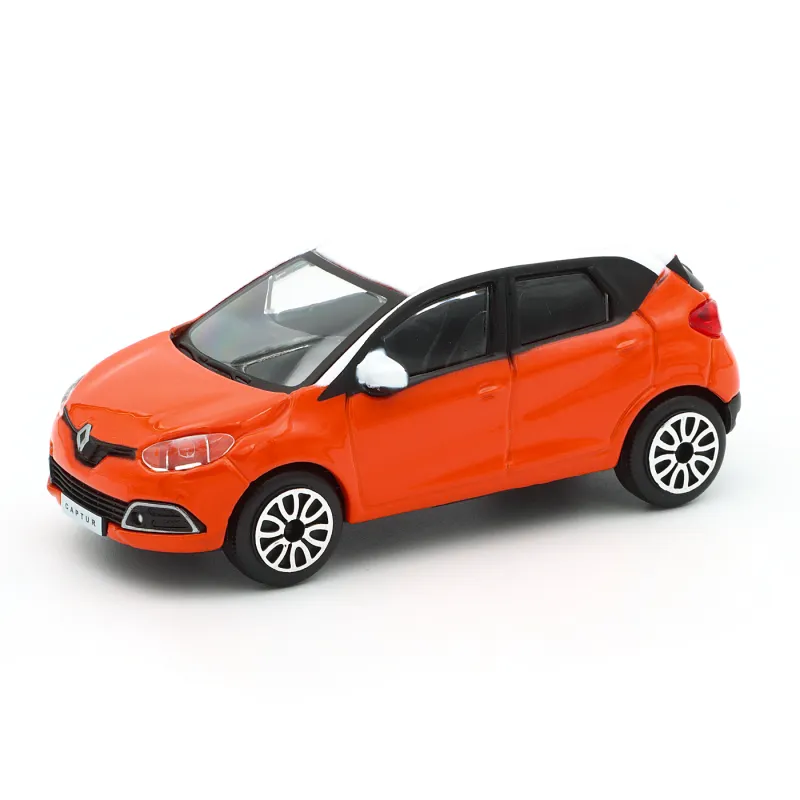 Renault Captur – Orange / Vit – Bburago – 9 cm