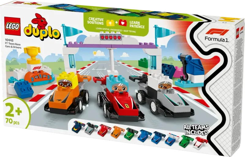 LEGO – DUPLO Town – F1® Team - racerbilar och förare (10445)