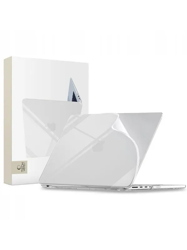 Tech-Protect Softshell Case for MacBook Pro 14″ 2021 / 2023 / 2024 / 2025 / 2026 - Transparent