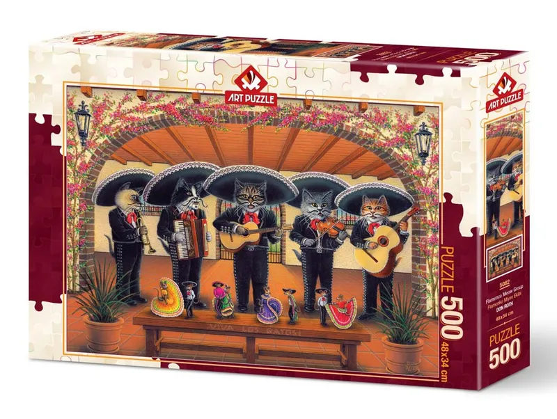 Art Pussel – Flamenco Meow Team 500 bitar