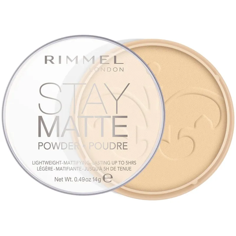 Rimmel Stay Matte Pressed Powder, Transparent, Kanna, Pressat puder, Matt, 14 ml, Kvinna