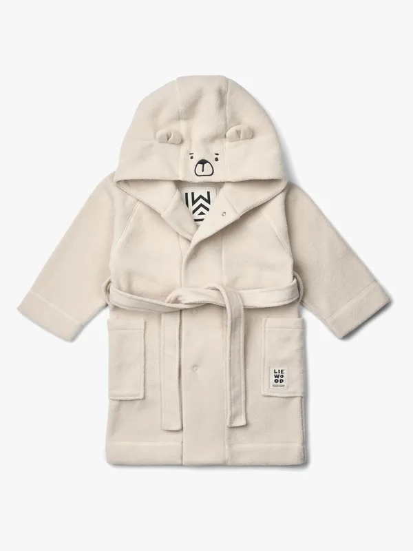 LIEWOOD Minik Bear Fleece Badrock, Sandy, 3-4 år