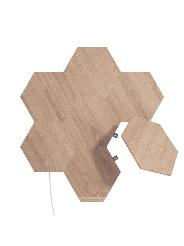 Nanoleaf Elements - Wood Look Hexagons Starter Kit (7 Panels)