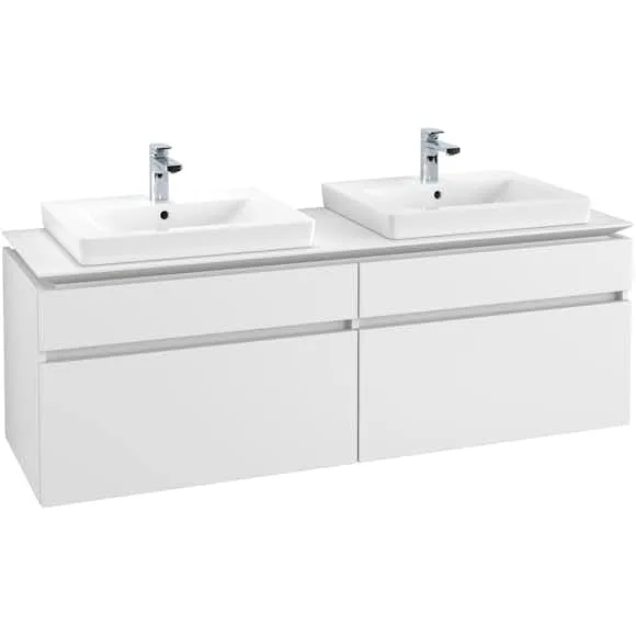 Tvättställsskåp Villeroy & Boch Legato 1600 med 4 Lådor för Två Tvättställ från Finion & Subway (#8928)