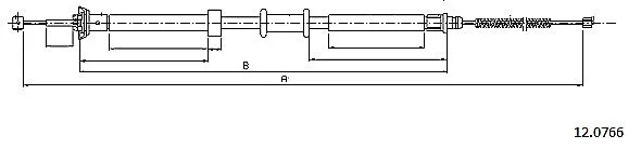 Handbromsvajer METZGER 12.0766