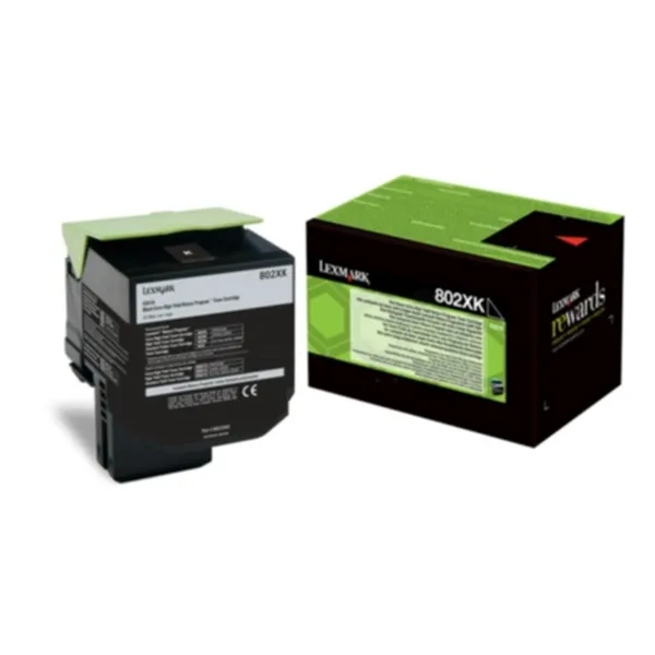 Lexmark 80C2XK0 Lexmark 802XK Tonerkassett Svart