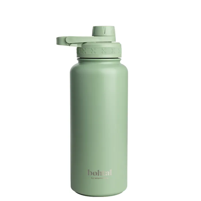 Bohtal Isolerad Sport Vattenflaska 960 ml – Grön