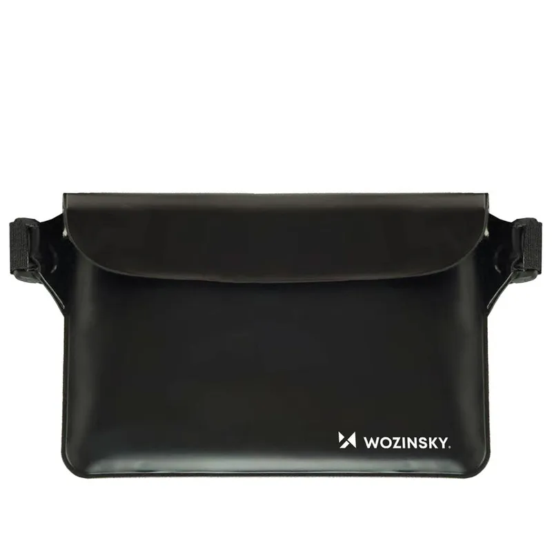 Wozinsky WWS-01 Waterproof PVC Waist Bag - Black