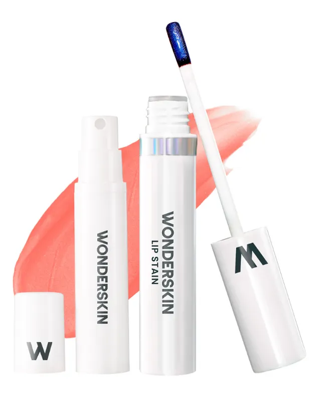 Wonderskin Wonder Blading Peel & Reveal Lip Stain Kit Crush (Coral) - 4 ml