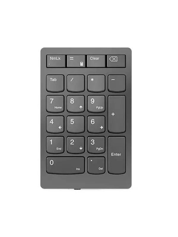 Lenovo Go Wireless Numeric Keypad – Tangentsats – trådlös – 2.4 GHz – tangentbrytare: Saxnyckel – åskmolnsgrå – detaljhandel – för ThinkPad T16 Gen 4 21QN