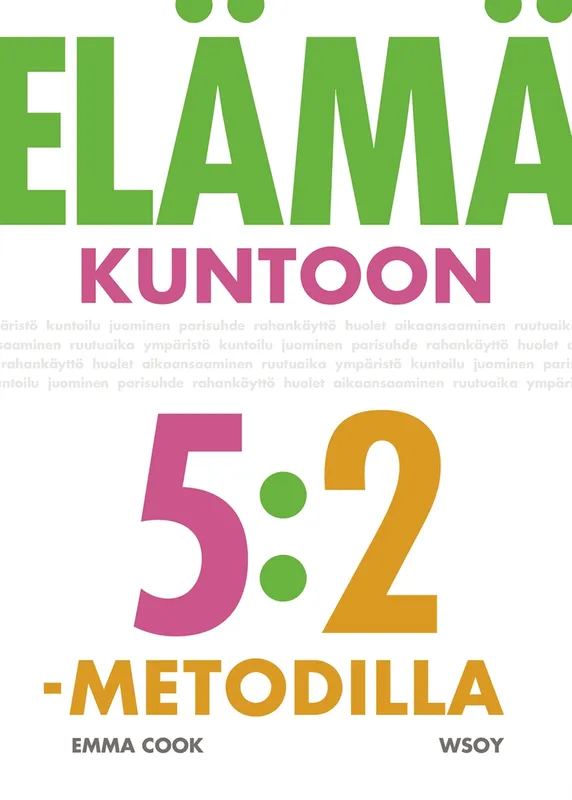Elämä kuntoon 5:2-metodilla, E-bok