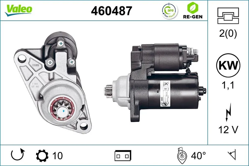 Startmotor VALEO 460487