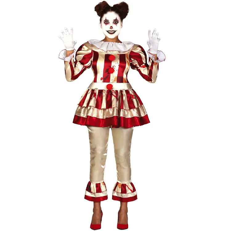 Mördarclown Klänning Maskeraddräkt – Large