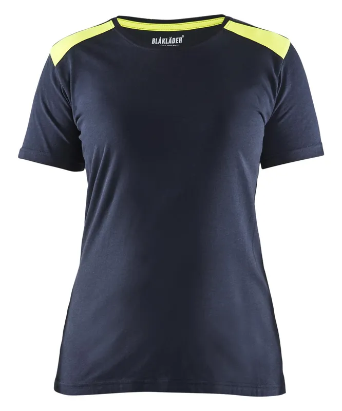 Blåkläder 347910428633XXXL T-shirt marinblå/gul Marinblå/gul