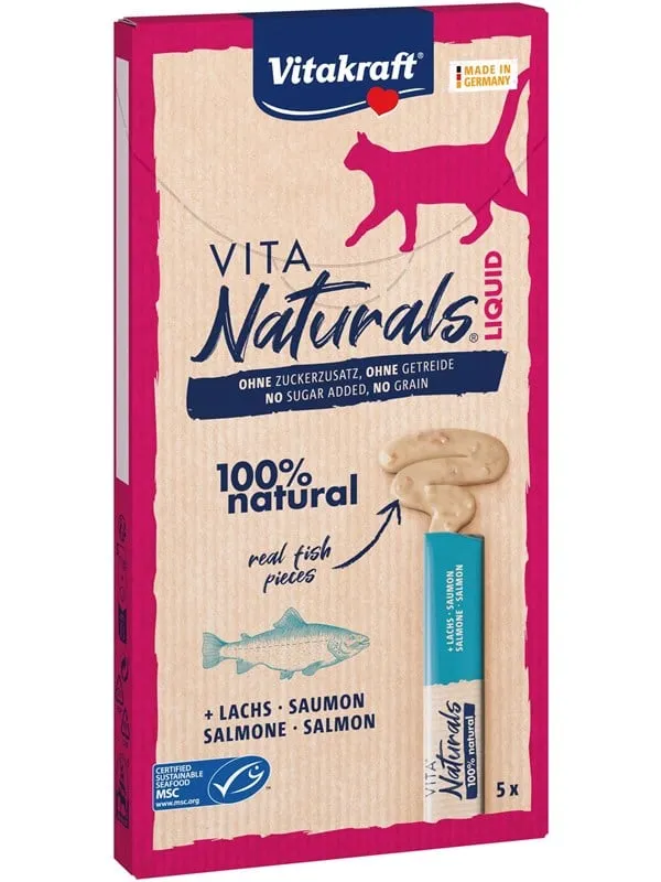 Vitakraft Vita Naturals Liquid Snack Lax (5-Pack x 15g)