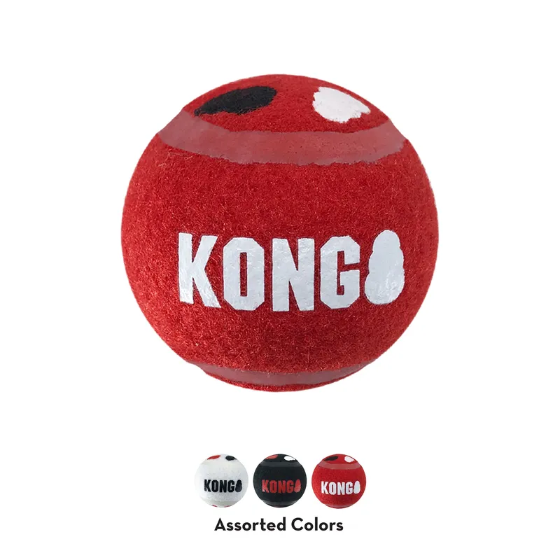 KONG Signature Sport Hundbollar S 5 cm 3-pack