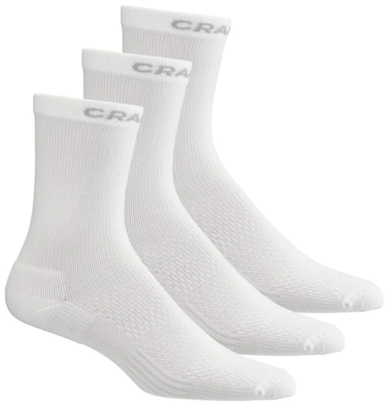 Craft Core Dry High Sock 3-Pack White (#4830)