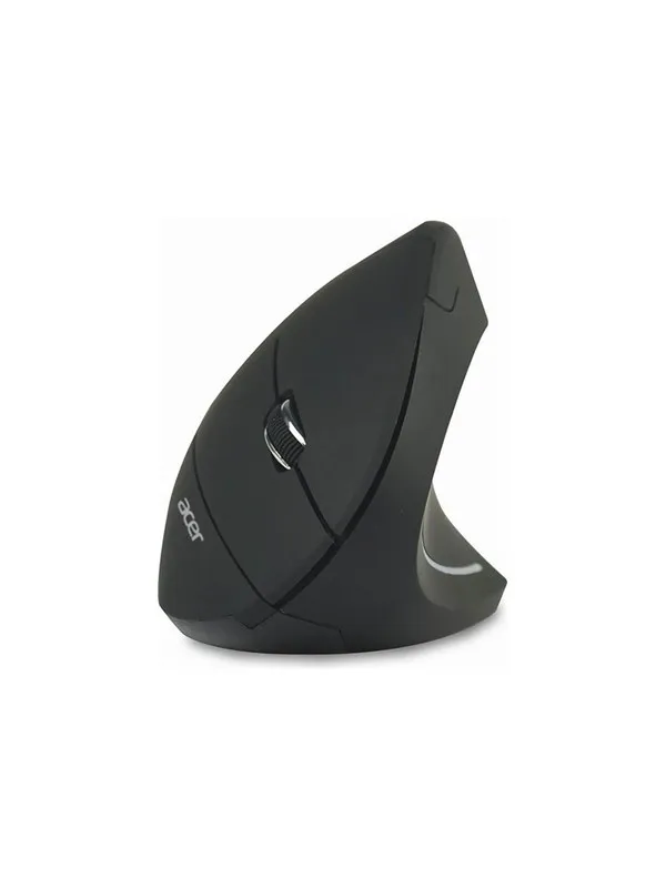 Acer - mouse - vertical - 2.4 GHz - black - Mouse - Optic - 6 knappar - Svart