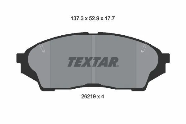 Bromsbelägg TEXTAR 2621901