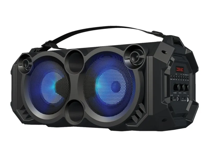 Rebeltec SoundBox 460 – Boombox-högtalare – för bärbar användning – trådlös – Bluetooth – Appkontrollerad – 40 Watt – 2-vägs