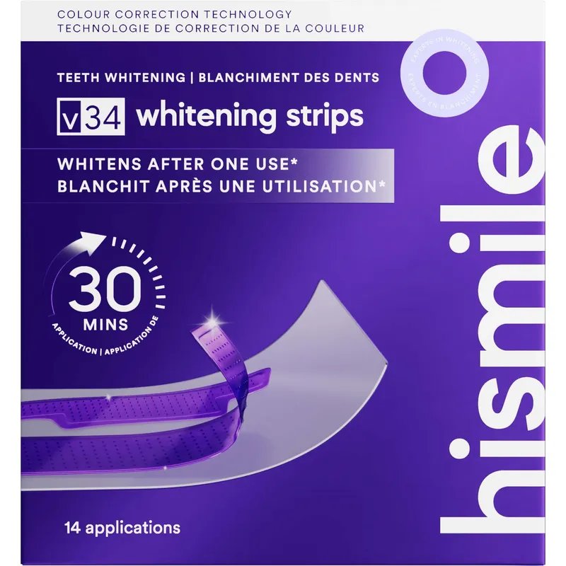 Hismile V34 Teeth Whitening Strips 14 pcs