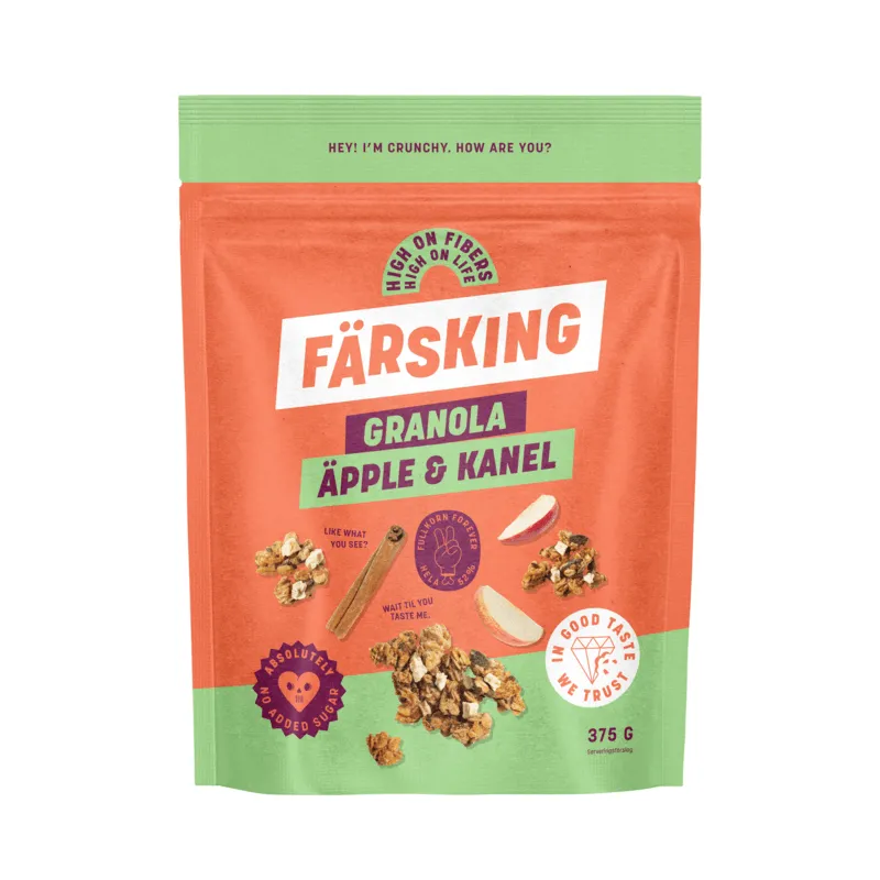 Färsking Granola Äpple Kanel 375 g