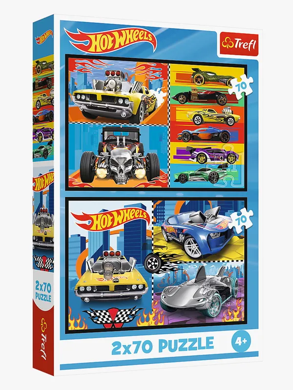 Trefl Hot Wheels Pussel 2×70 Bitar