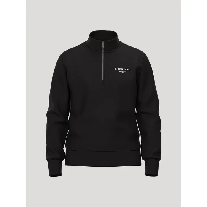 Borg Essential 1 Half Zip Tröja Svart (#5654)