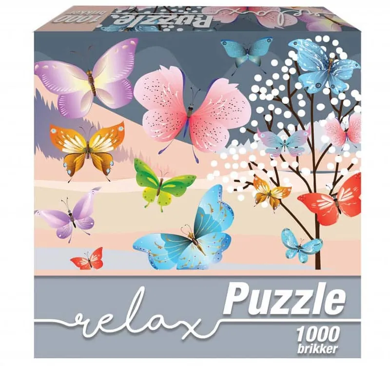 Relax Pussel – Fjärilar 1000 bitar