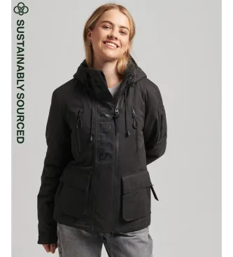 Superdry för kvinnor. W5011154A Ultimate SD-Wind Microfiber Windbreaker Jacka Ultimate Svart (S), Casual, Polyester