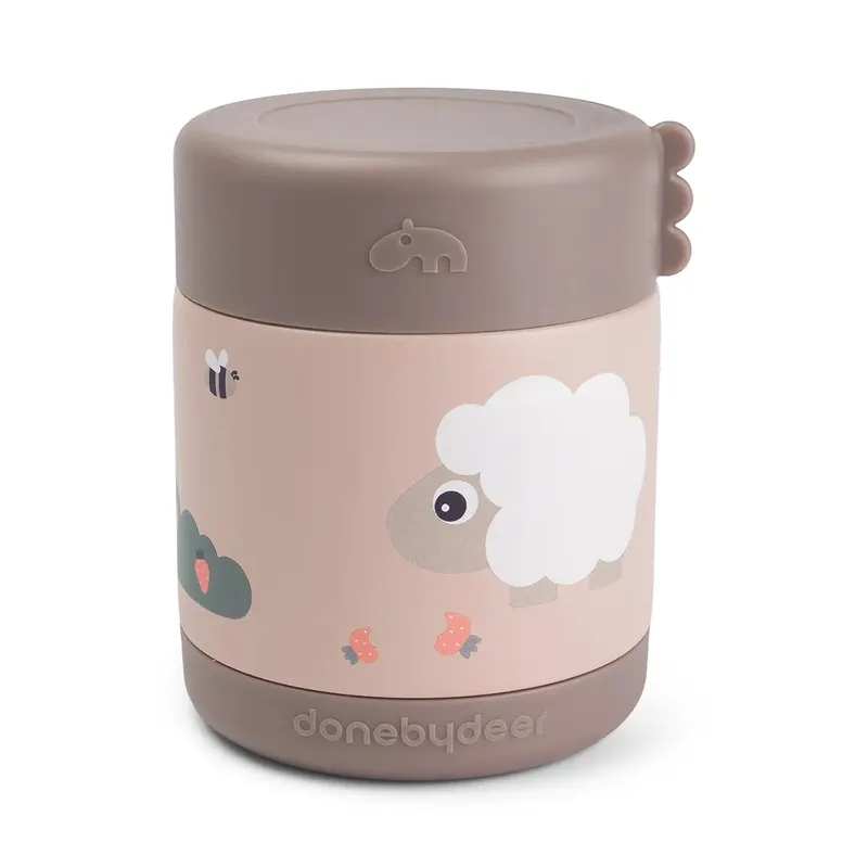 Done by Deer Termosbehållare - 300 ml - Tiny Farm - Puder