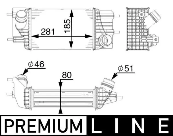 Intercooler MAHLE CI 154 000P