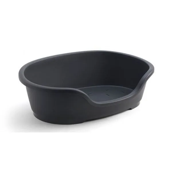 Moderna Hundbädd Plast Oval Svart