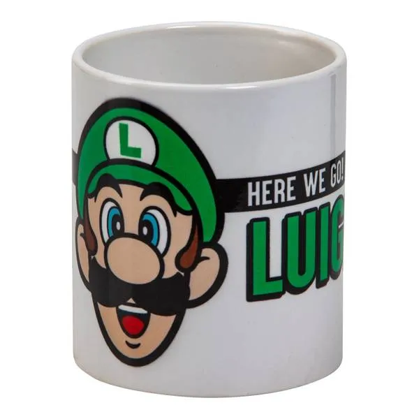 Super Mario Mugg Luigi Here We Go - Super Mario - Leksaksaffären