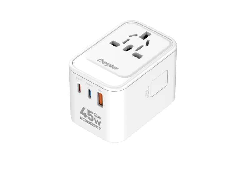 Energizer Global Reseadapter - 45W - PD - 2x USB-C + USB-A
