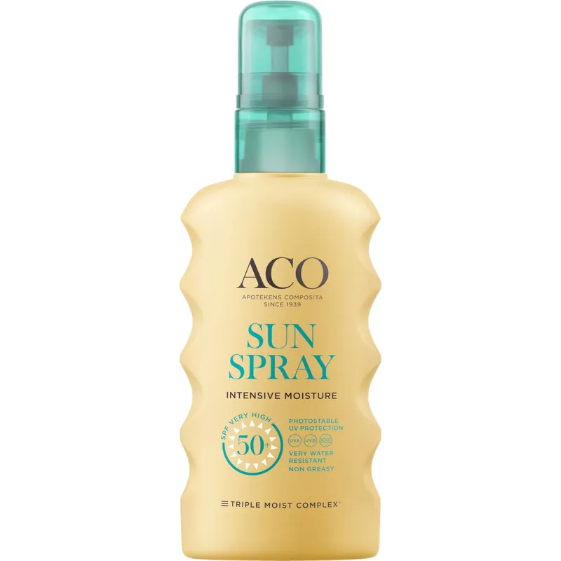 Köp 2 få 30% | ACO Sun Pump Spray SPF50+ Parfymfri Solskydd Kropp 175 ml