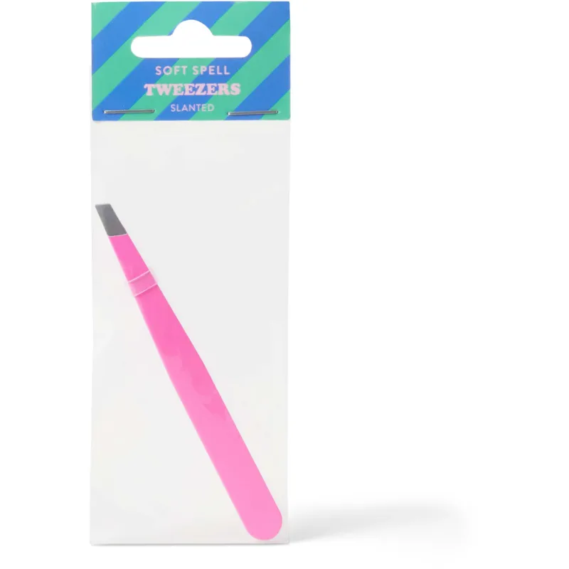 Soft Spell Tweezers - Slanted Tip - Pink