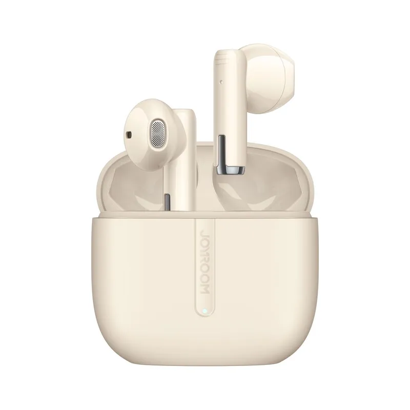 Joyroom JPods True Wireless Half In-Ear Hörlurar Dual-Mic ENC – Beige