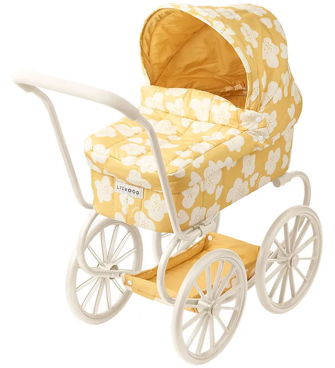 Liewood Dockvagn - Adaline - Flower/Lemon Yellow
