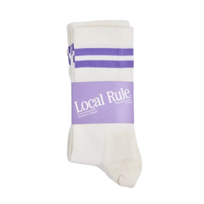 Local Rule Merino socks - Lila