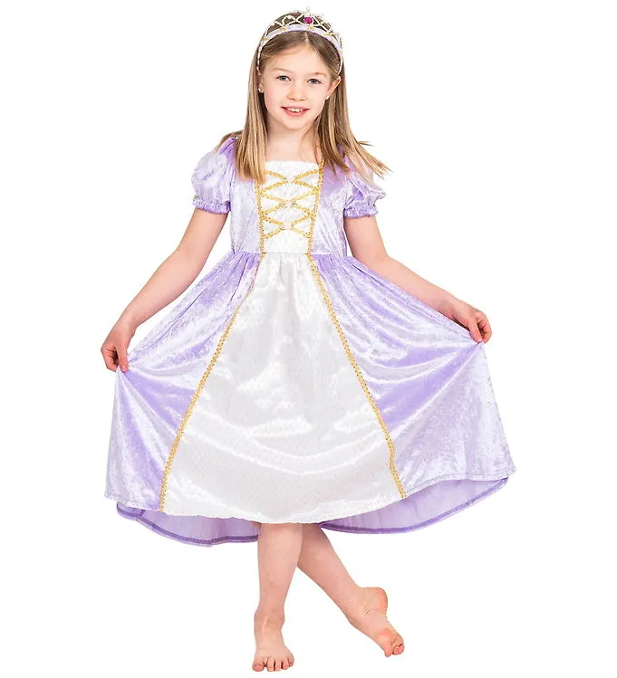 Den Goda Fen Maskeradkläder – Princess Dress – Sammet Purple