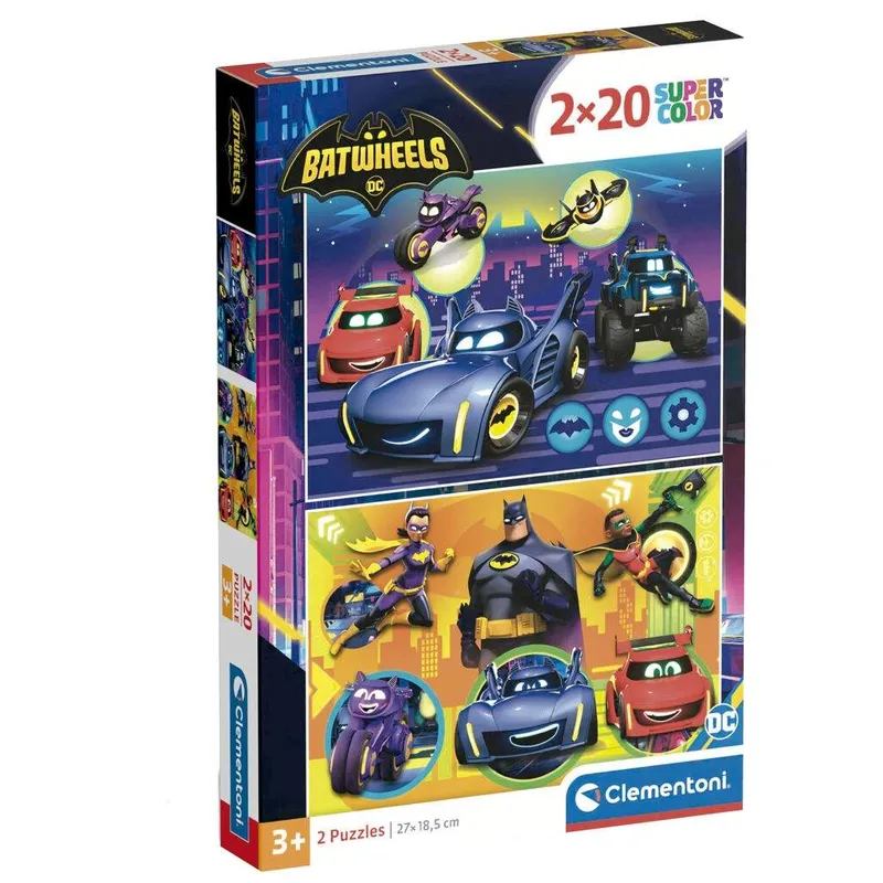 DC Comics Batwheels pussel 2×60 bitar