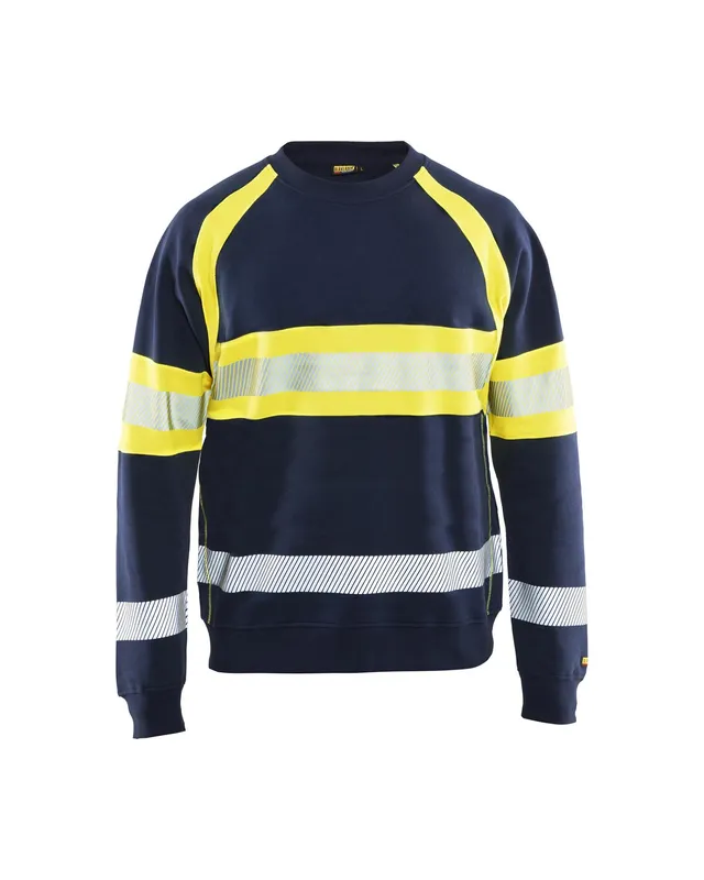 VARSELTRÖJA 3359 1158 MARINBLÅ/VARSELGUL XXL | Beijerbygg Byggmaterial