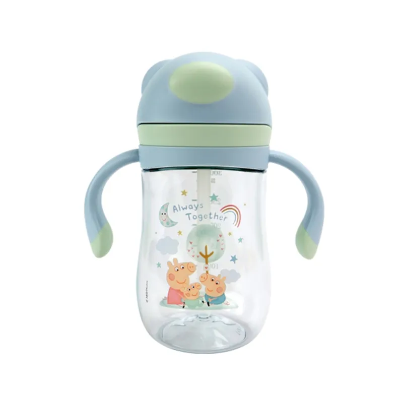 Nuby Evie Peppa Pig Sugrörsmugg 240 ml, Blå