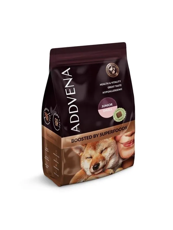 ADDVENA Boosted by superfoods Junior Small Beef - torrfoder för hund - 2,5kg