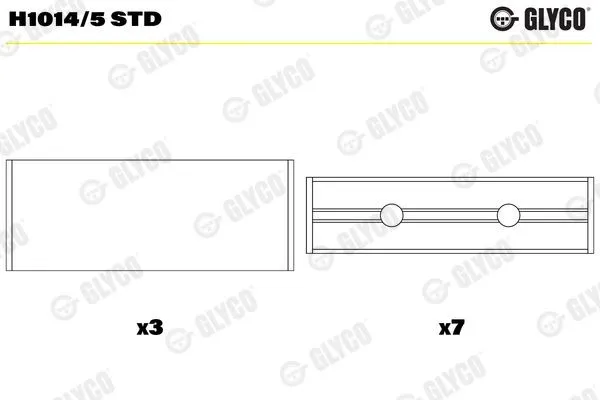 Vevlager GLYCO H1014/5 STD