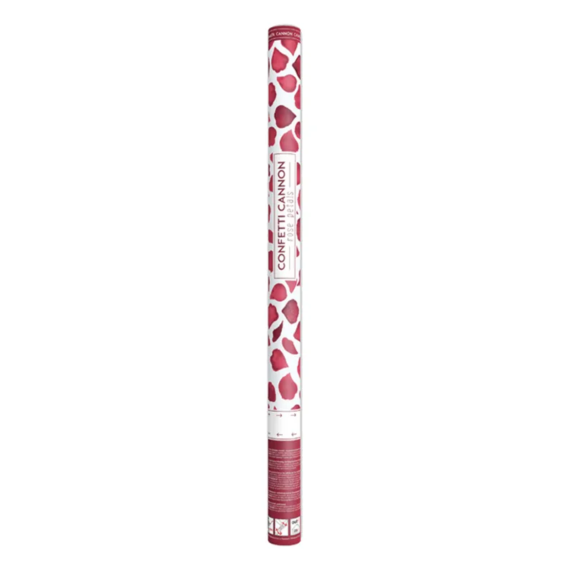 Konfettikanon Rosenblad Röd - 80 cm