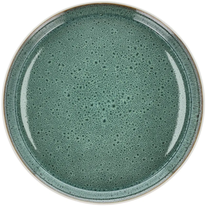 Bitz Gastro middagstallrik 27 cm, vit/grön