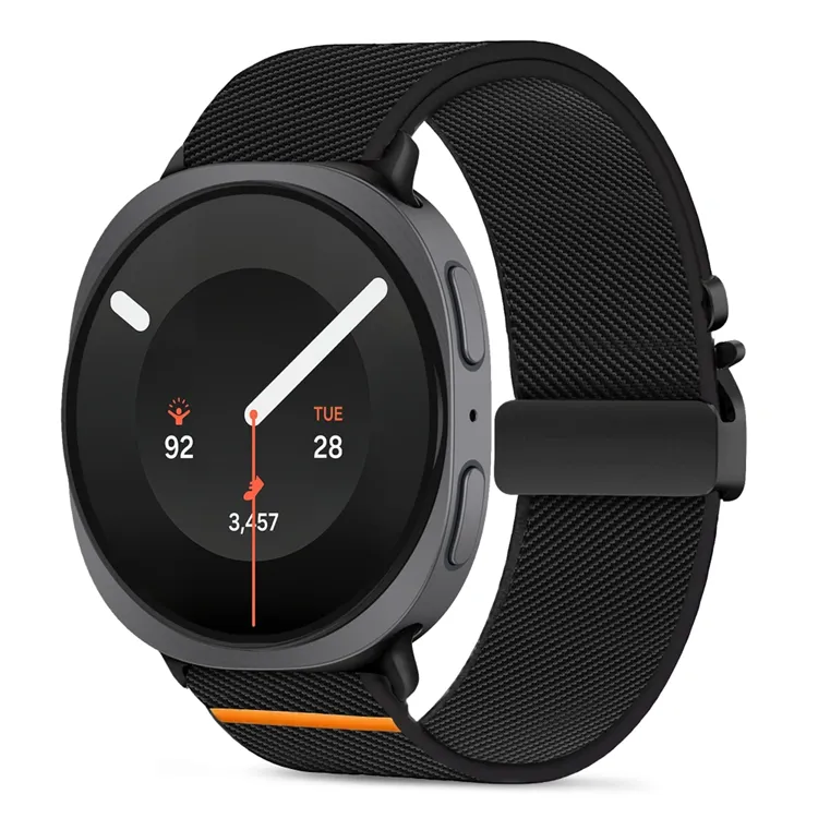 Tech-Protect Nylon Clasp Strap for Samsung Galaxy Watch 8/9 - 40/44/46mm - Black